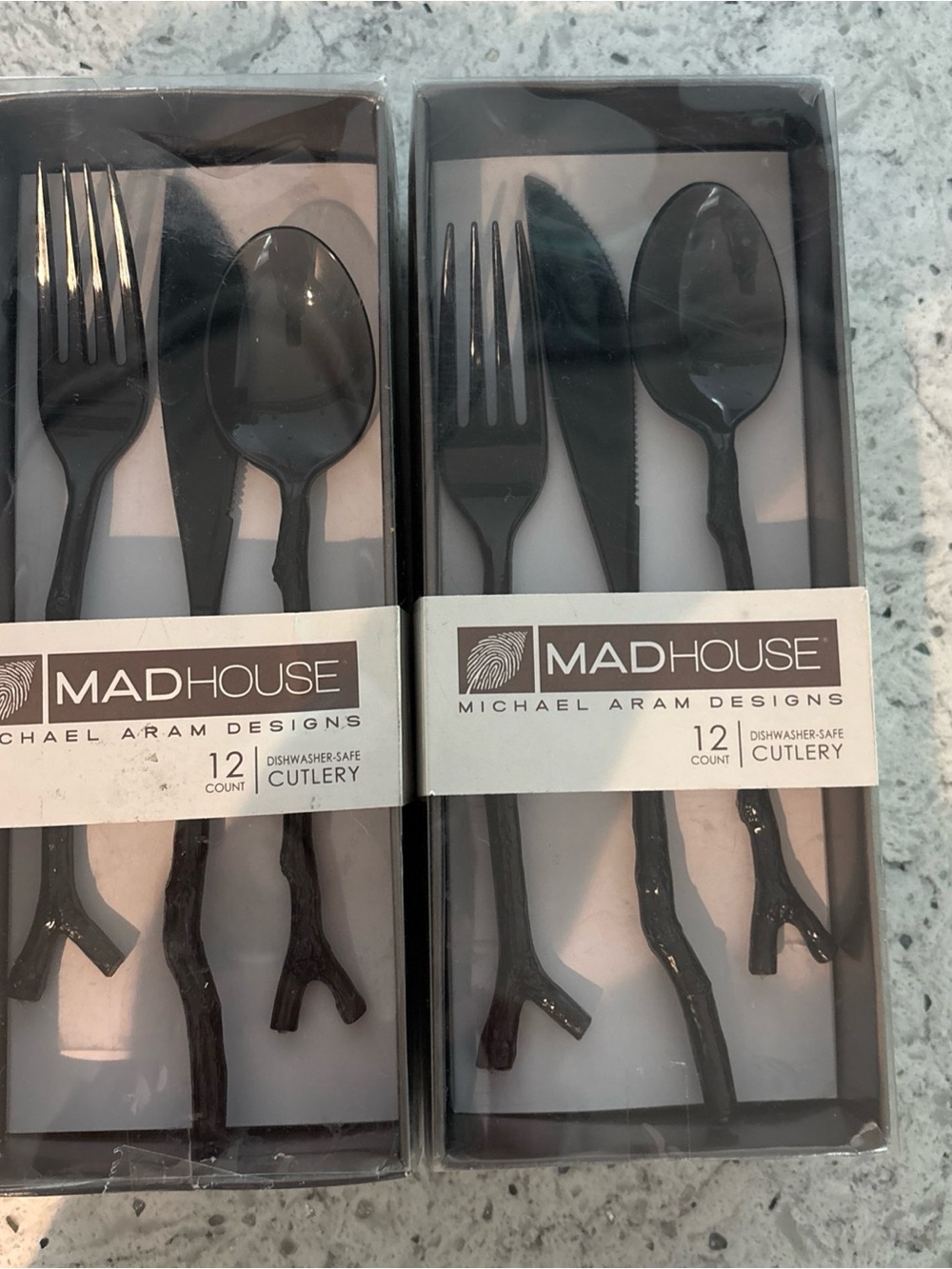 MADHOUSE Michael Aram Black Twigs 12-Piece Cutlery Set